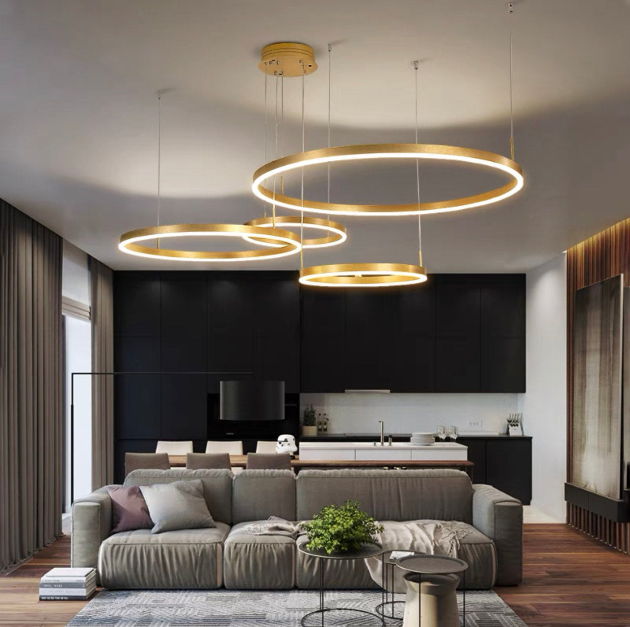 Люстра Kukho Golden Circle Lamp