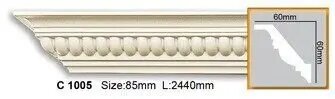 Карниз поліуретановий з орнаментом Gaudi Decor C 1005