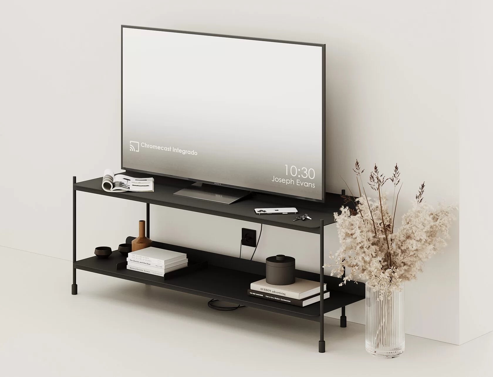 Металевий стелаж "Spacious TV Stand" для зони ТВ