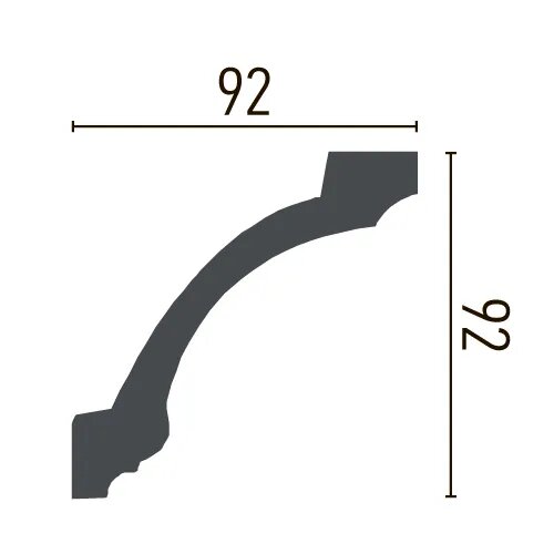 Карниз поліуретановий з орнаментом Gaudi Decor C 104