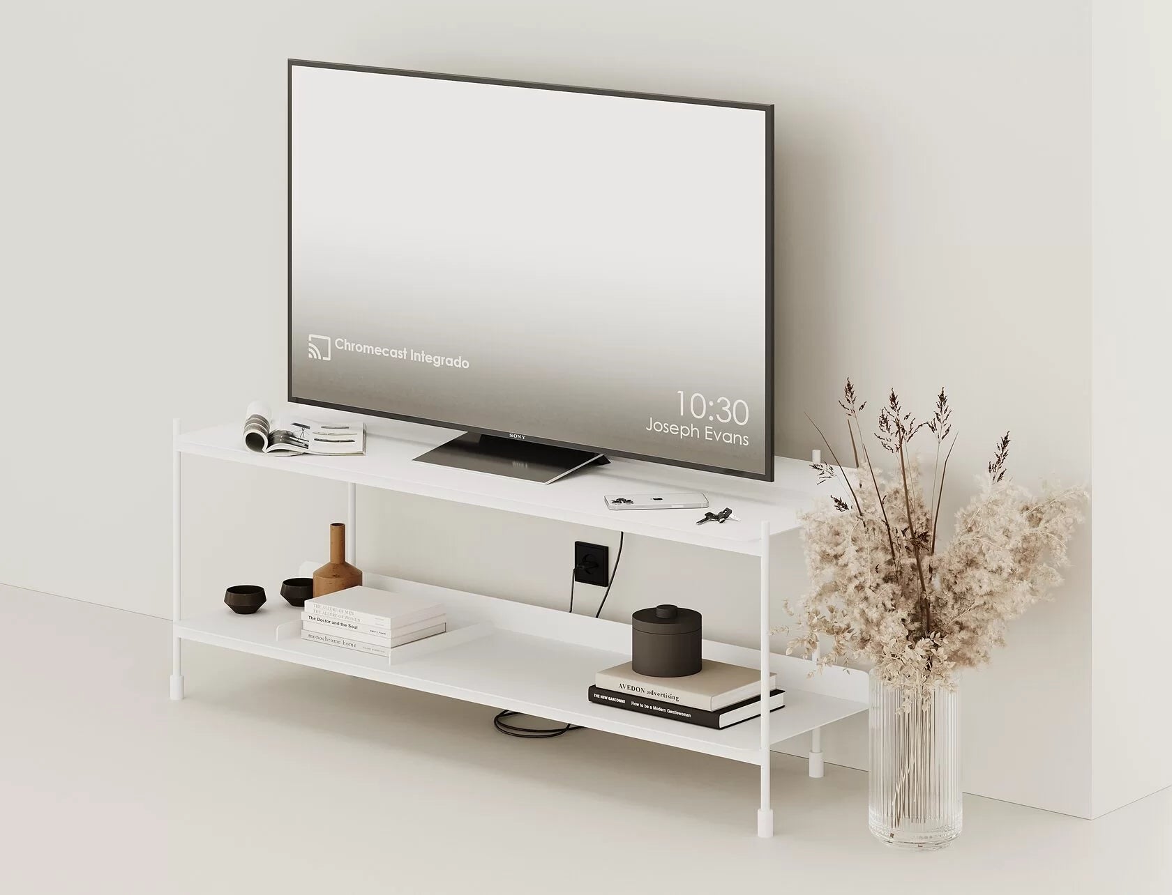 Металевий стелаж "Spacious TV Stand" для зони ТВ