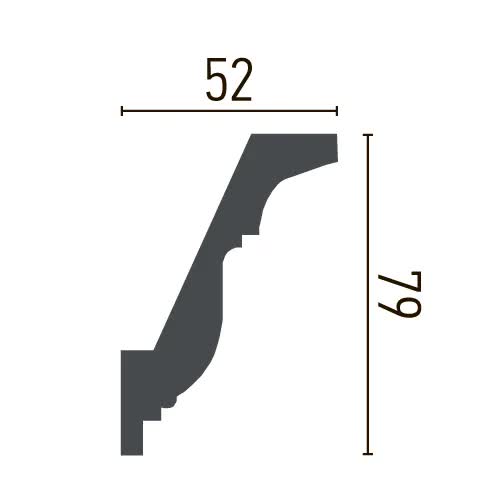 Карниз поліуретановий з орнаментом Gaudi Decor C 1001