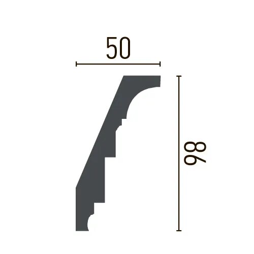 Карниз поліуретановий з орнаментом Gaudi Decor C 1004