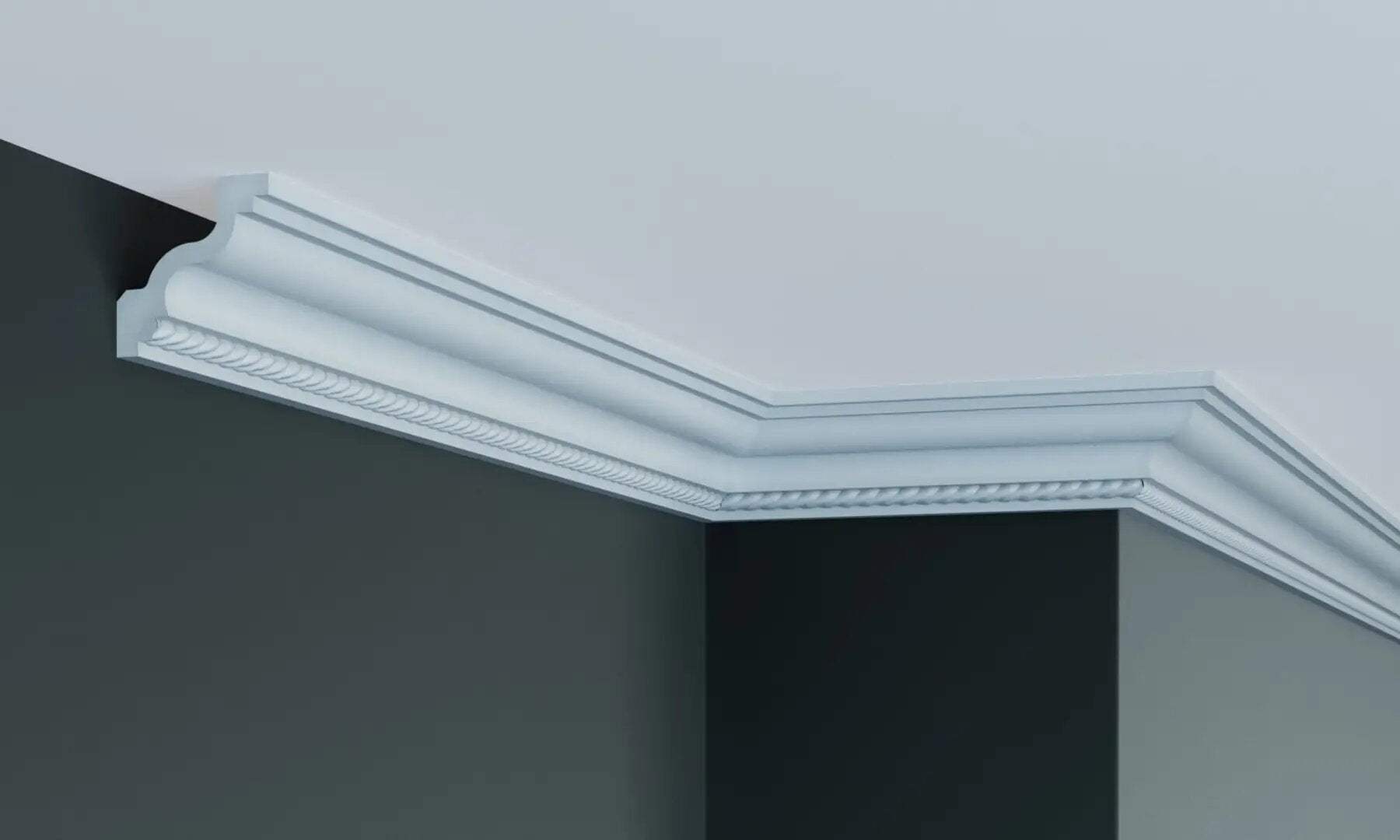 Карниз поліуретановий з орнаментом Gaudi Decor C 1090