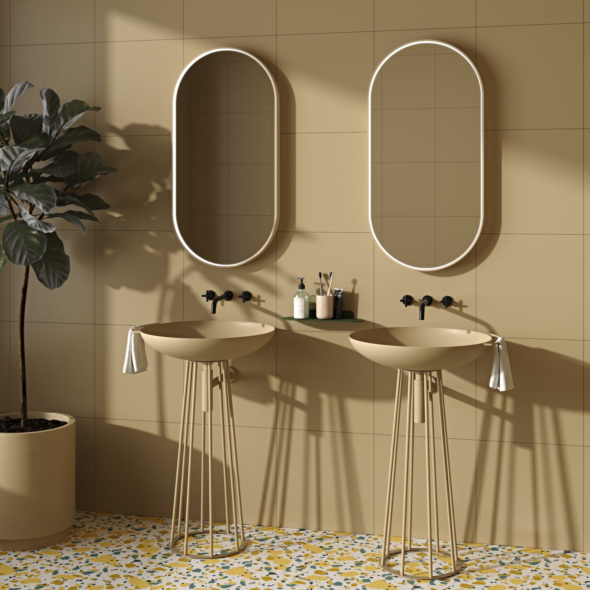 Мінімалістичний умивальник Sink з тримачем для рушника